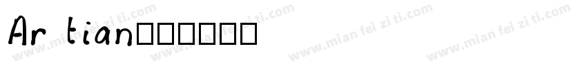 Ar tian字体转换